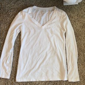 Old navy while long sleeve v neck